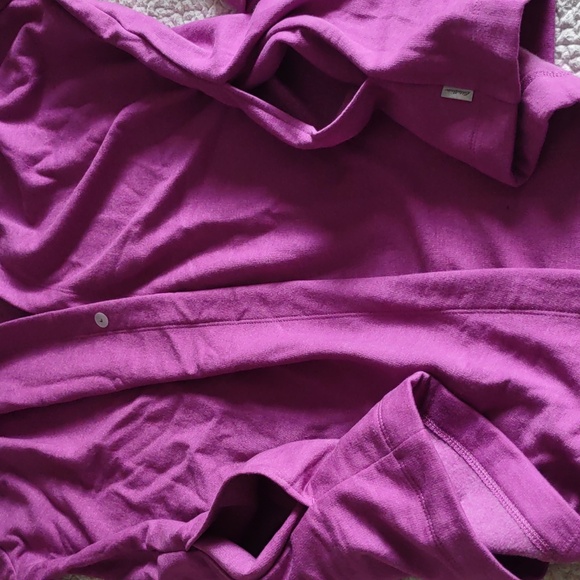 NWT Eddie Bauer Size Large WR Camp Fleece Hoodie Wrap Magenta - Picture 14 of 16